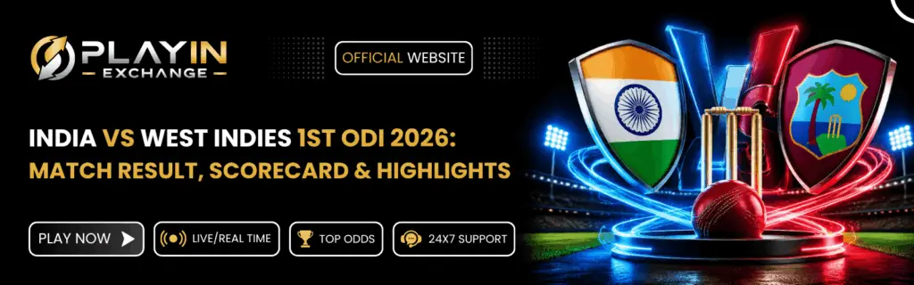 India vs West Indies 1st ODI 2026
