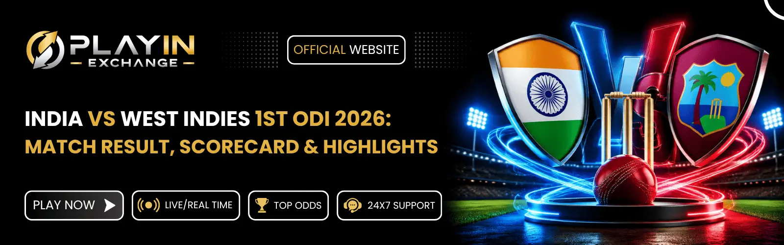 India vs West Indies 1st ODI 2026