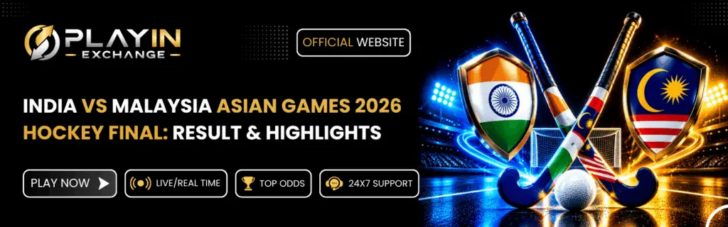 India vs Malaysia hockey Asian Games 2026