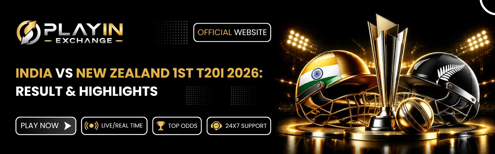 India vs New Zealand 1st T20I 2026