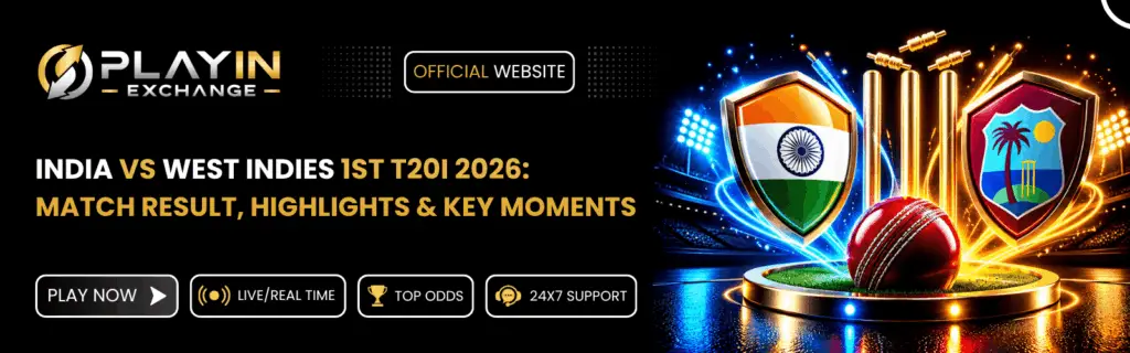 India vs West Indies 1st T20I 2026