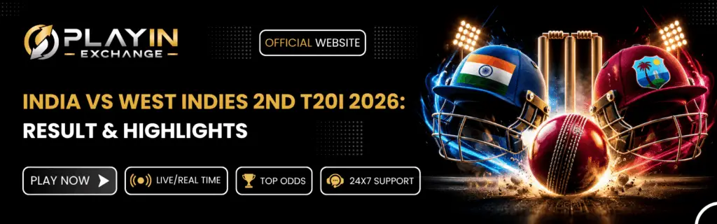 India vs West Indies 2nd T20I 2026