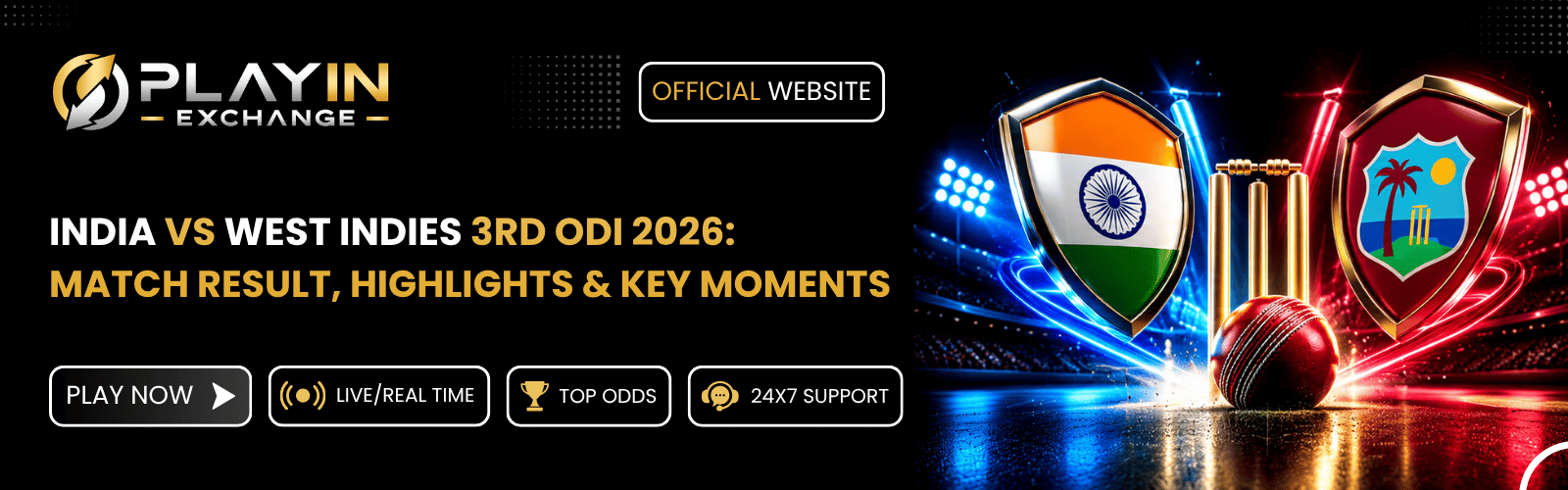 India vs West Indies 3rd ODI 2026