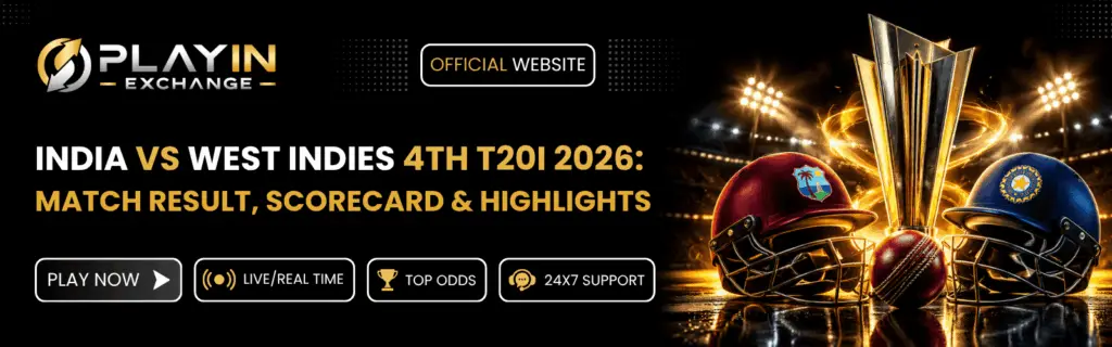 India vs West Indies 4th T20I 2026