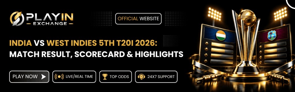 India vs West Indies 5th T20I 2026